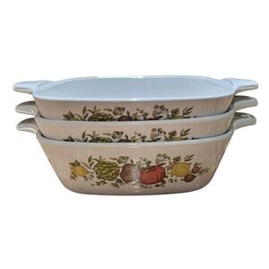 Corning Ware Spice Of Life Petite Pans P-41-B 1 3/4 Cup (Set Of 3) Vintage